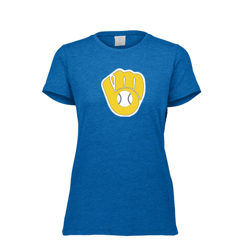 [FTSCUBRY-FAXS-LOGO1] Decker Women's Tri-Blend T-Shirt - Short Sleeve (Female Adult XS, Royal, Logo 1)