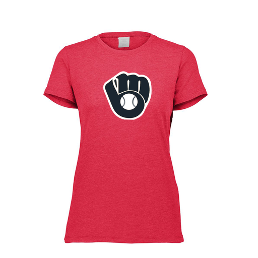[FTSCUBRD-FAXS-LOGO2] Decker Women's Tri-Blend T-Shirt - Short Sleeve (Female Adult XS, Red, Logo 2)